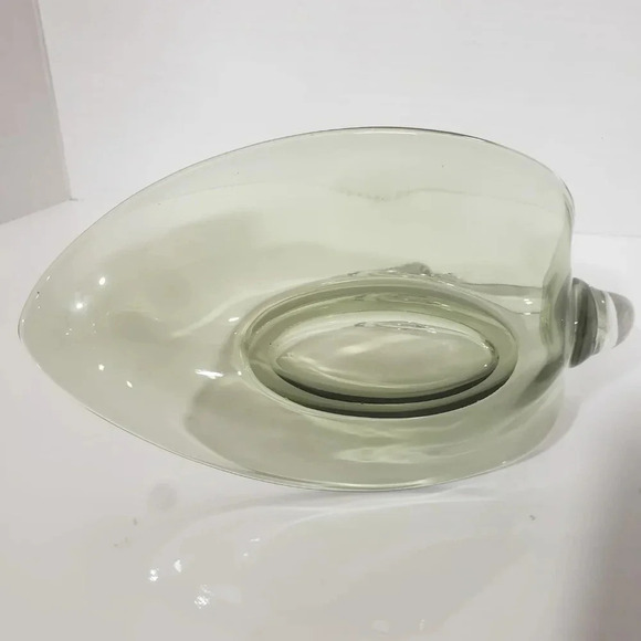 Vintage Duncan Miller Green/Clear Handblown  Art Glass Swan. - Picture 6 of 8
